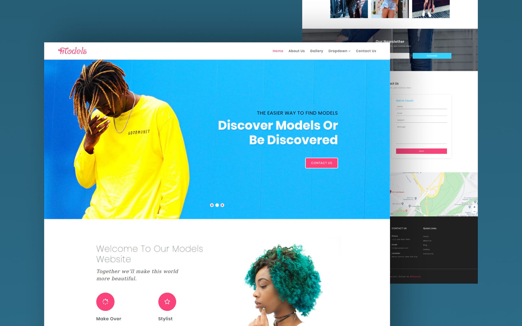 Modeling a Fashion Category Flat Bootstrap Responsive Web Template